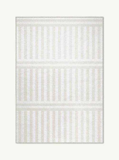 Plinth bone chenille rug