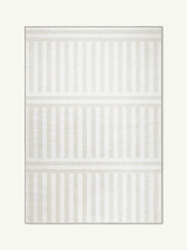 Plinth bone chenille rug