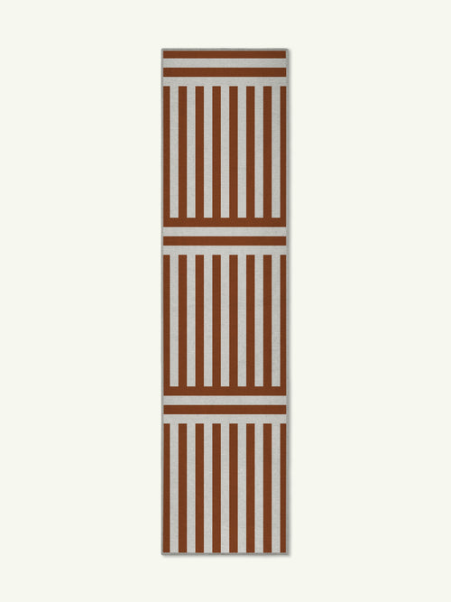 Plinth brown chenille runner