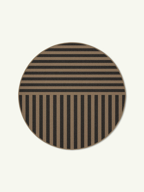 Direction black & brown new jute rug