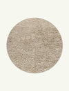 Poncho Bone Shag Round Rug