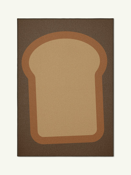Breakfast brown new jute rug