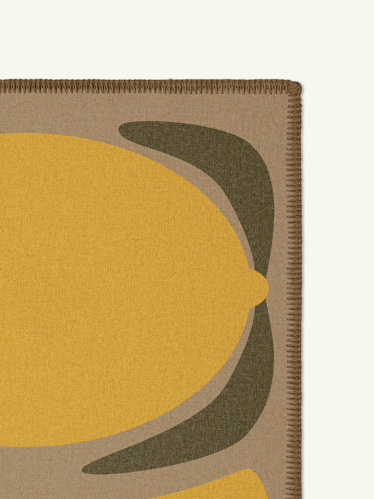 Platter Yellow New Jute Rug