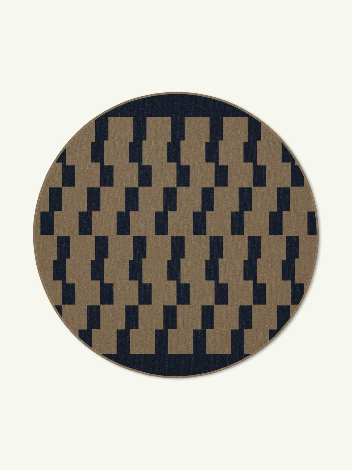 Board Game Navy New Jute Rug