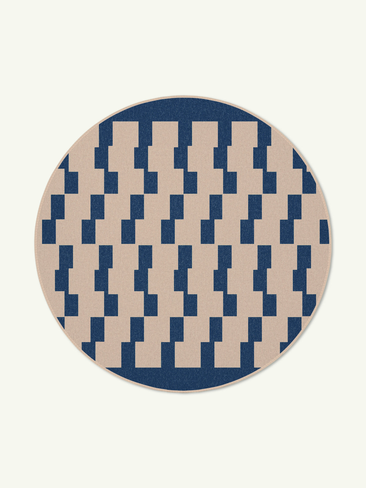 Board Game Navy New Jute Rug