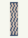 Board Game Navy New Jute Rug