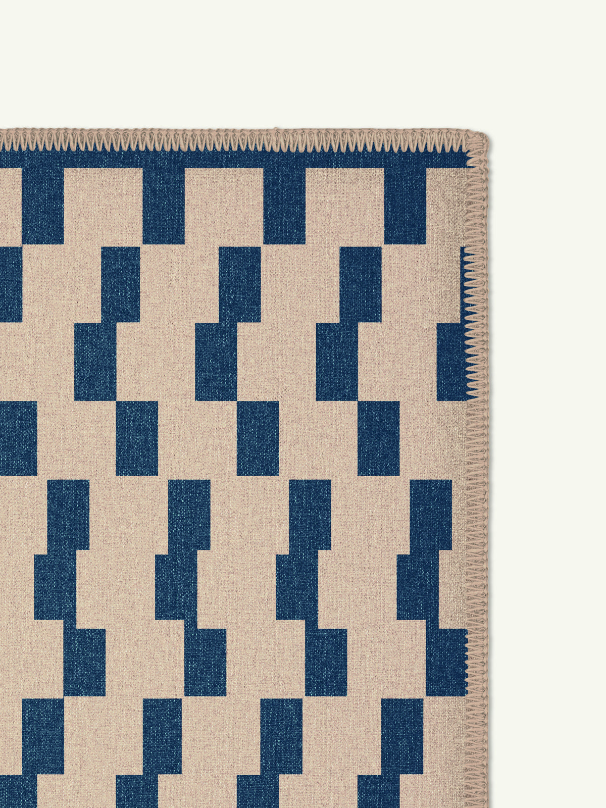 Board Game Navy New Jute Rug
