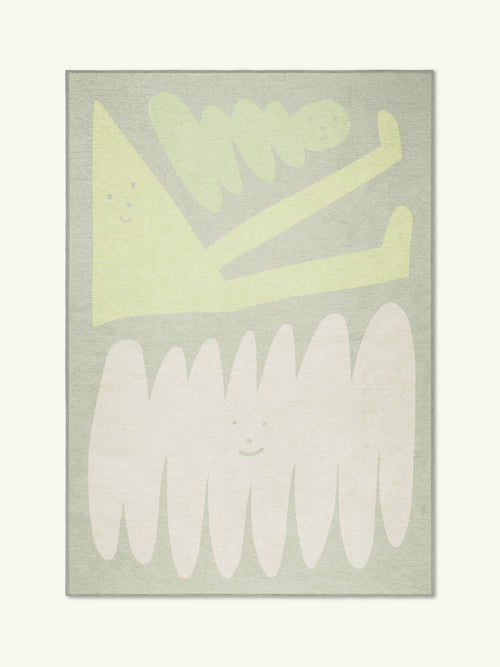 Friends neutral chenille rug