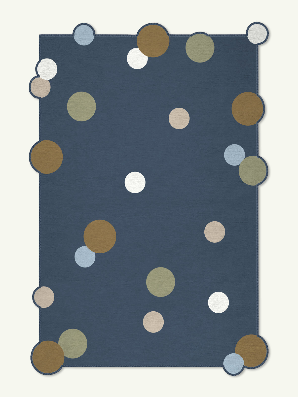 Candy Steel Blue Chenille Rug