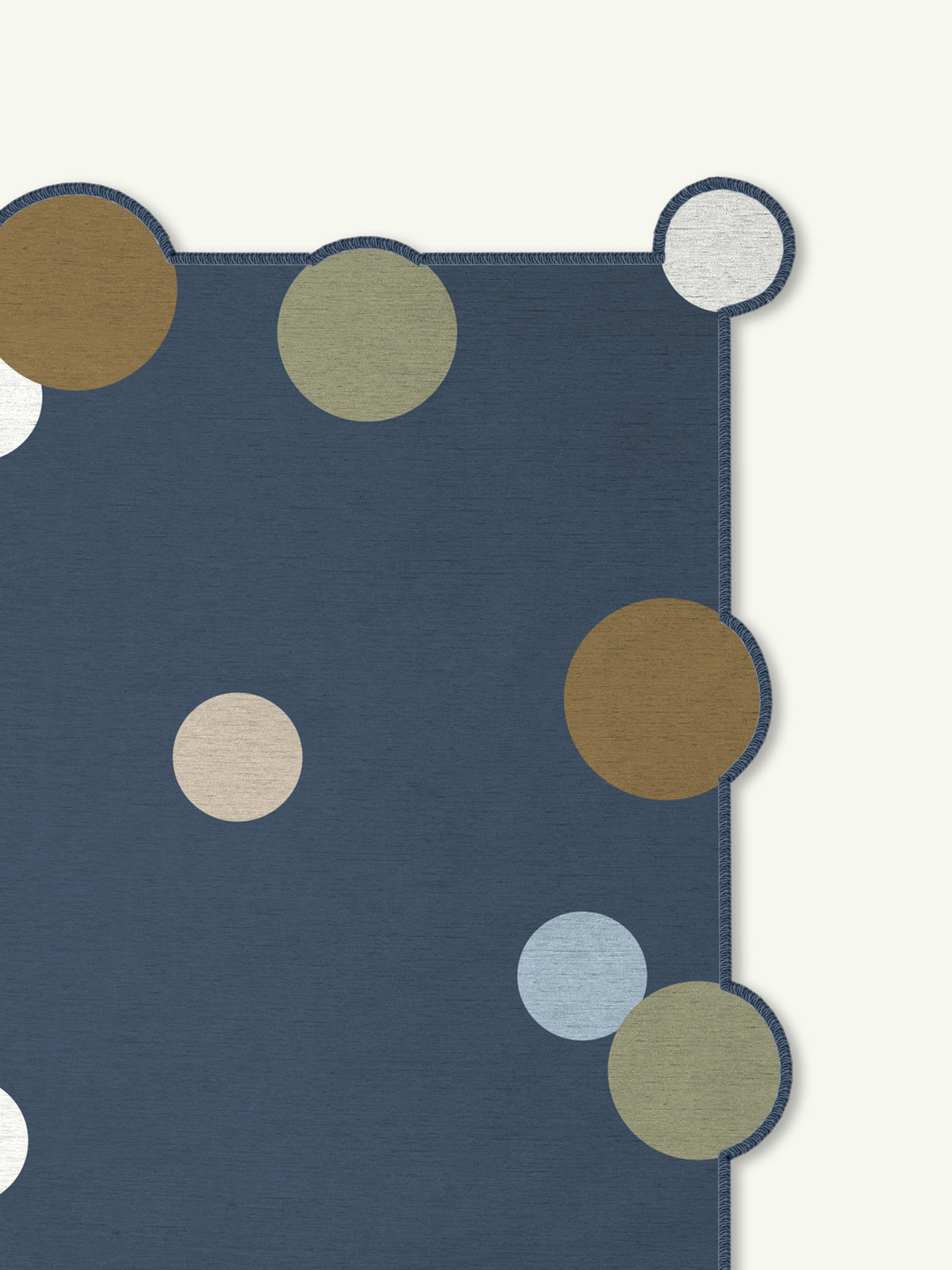 Candy Steel Blue Chenille Rug