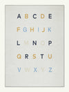 Alphabet Neutral Chenille Rug