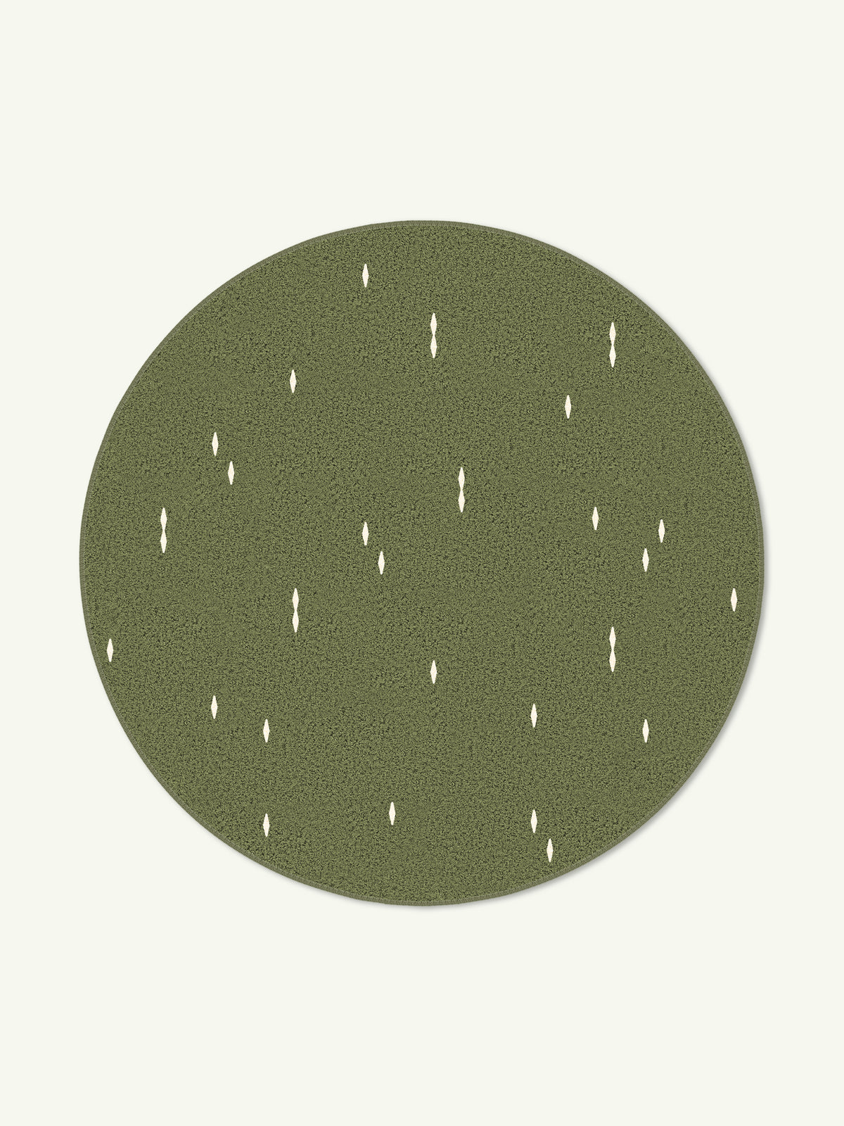 Confetti Dark Olive Cotton Feel Rug