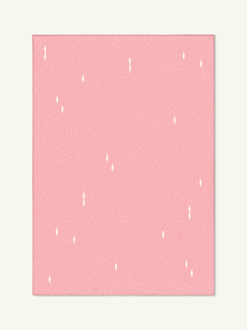 Confetti pink cotton feel rug