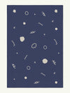 Doodles Steel Blue Cotton Feel Rug