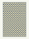 Micro Check Light Yellow Cotton Feel Rug