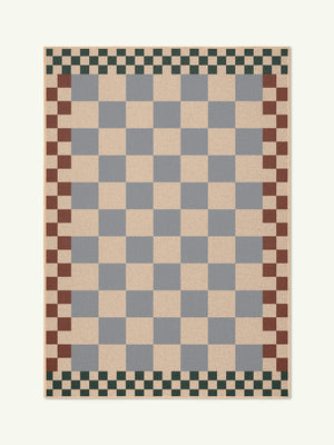 Checkered Brown New Jute Rug