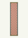 Checkered Pale Pink New Jute Runner