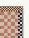 Checkered Pale Pink New Jute Rug