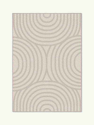 Fundamental beige cotton feel rug