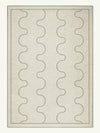 Aligned Bone Chenille Rug