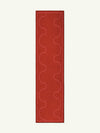 Aligned Rouge Chenille Runner