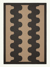 Aligned Black New Jute Rug