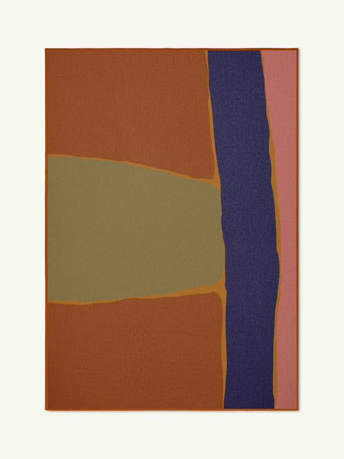 Rain is coming! burnt orange new jute rug