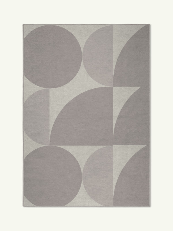 Chamber taupe chenille rug