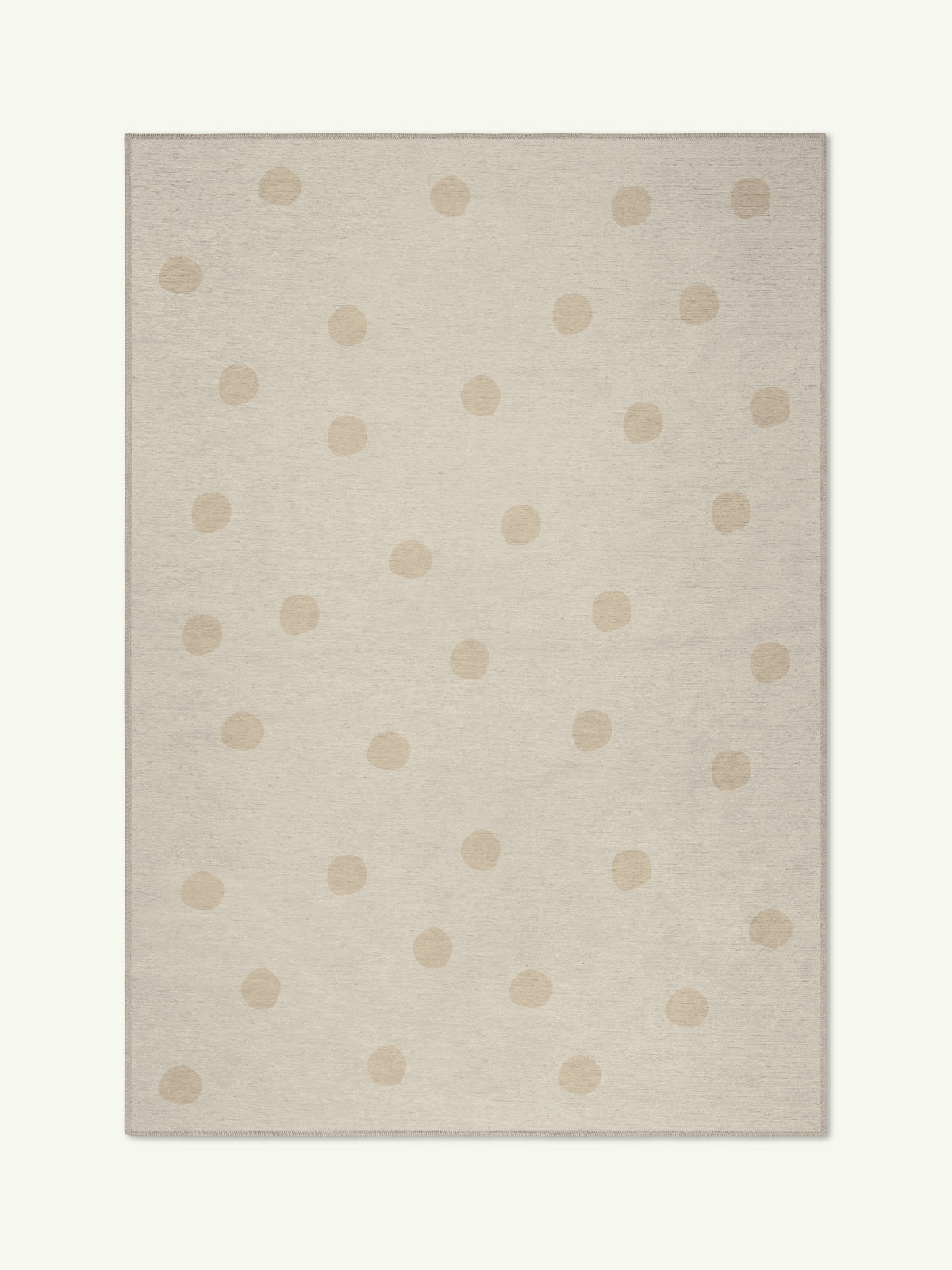 Spots Beige Chenille Rug