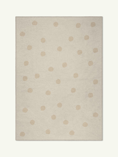 Spots beige chenille rug