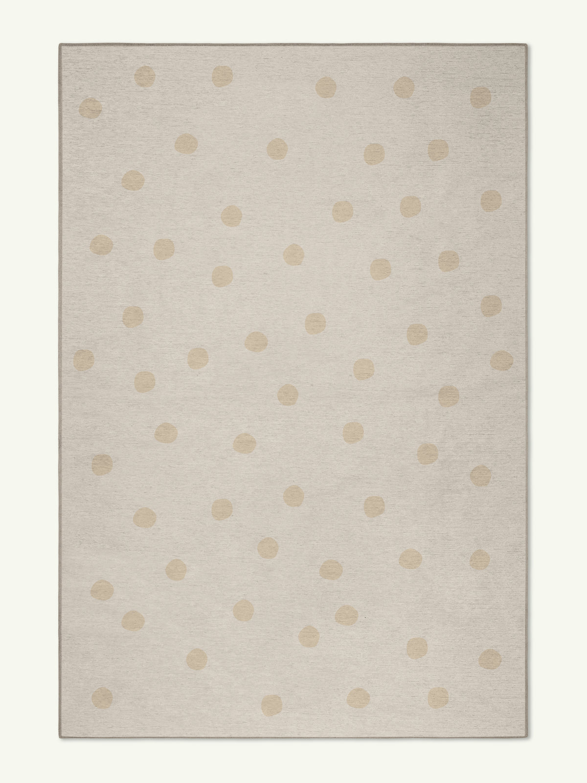 Spots Beige Chenille Rug