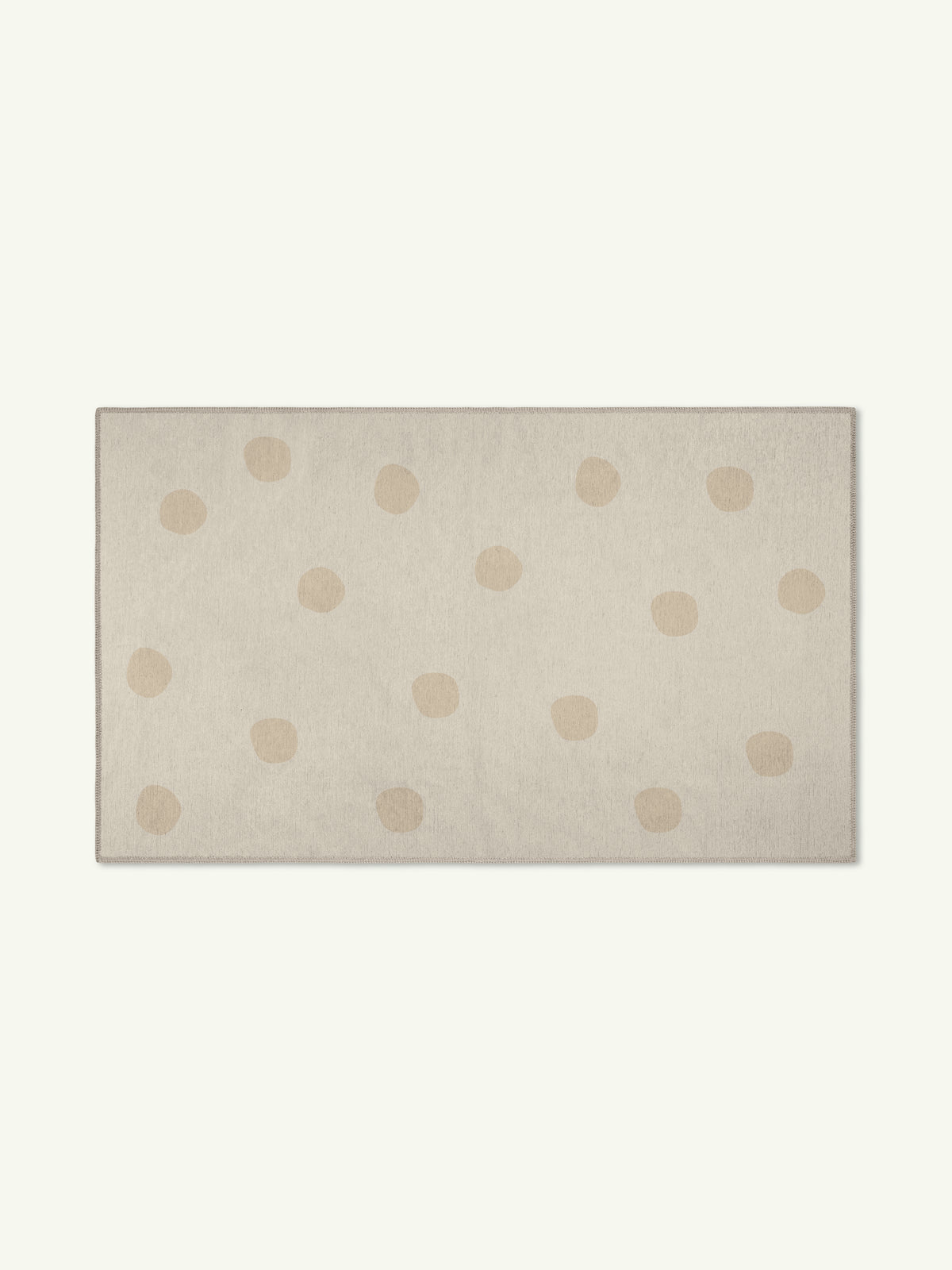 Spots Beige Chenille Rug