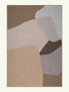 Configured Brown Chenille Rug