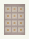 Square Yellow Chenille Rug