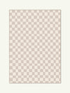 Micro Check Nude Cotton Feel Rug