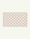 Micro Check Nude Cotton Feel Rug