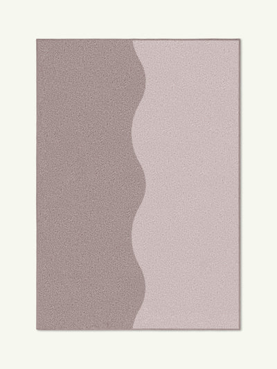 Tide mauve cotton feel rug