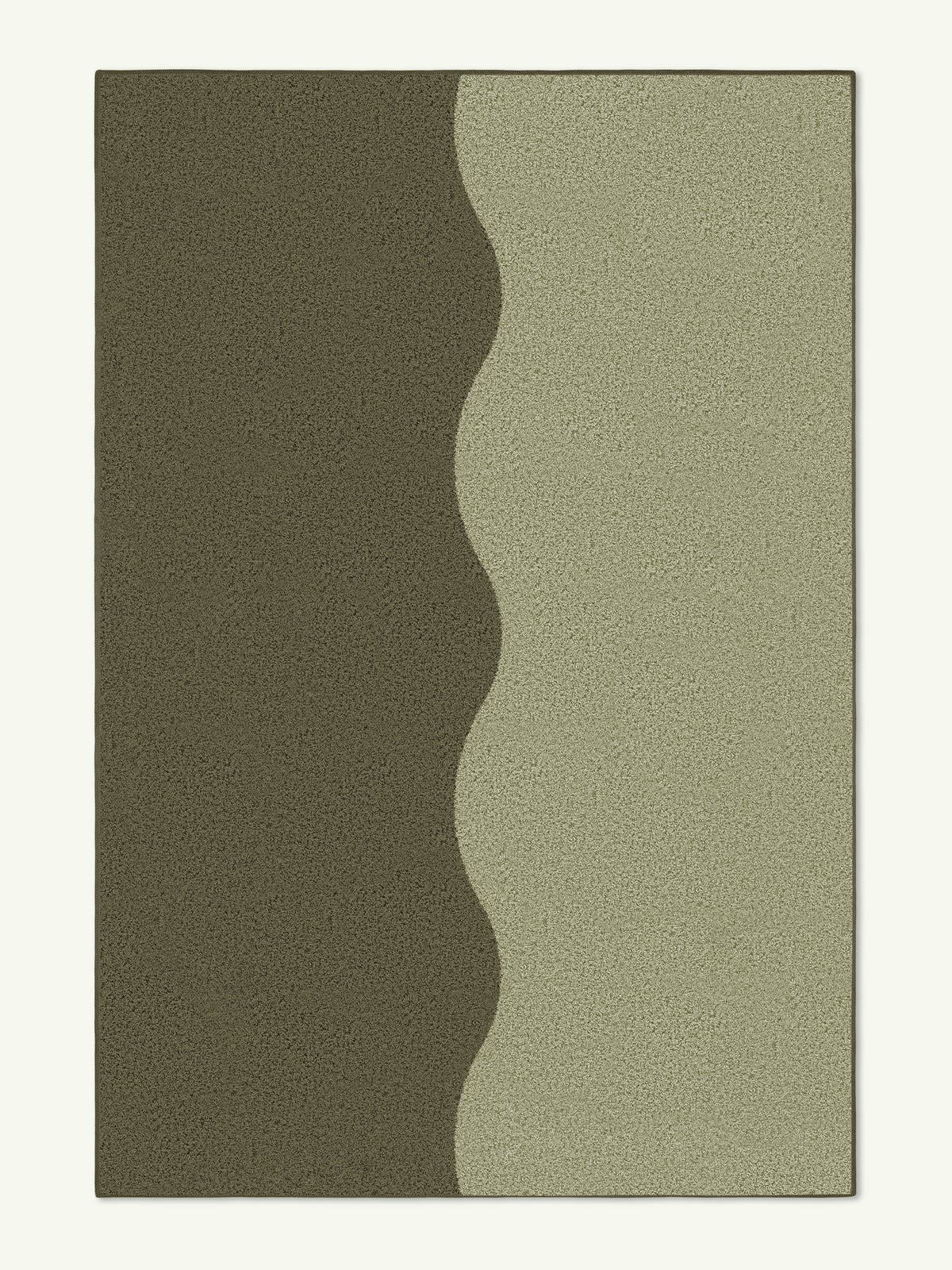 Tide Olive Cotton Feel Rug