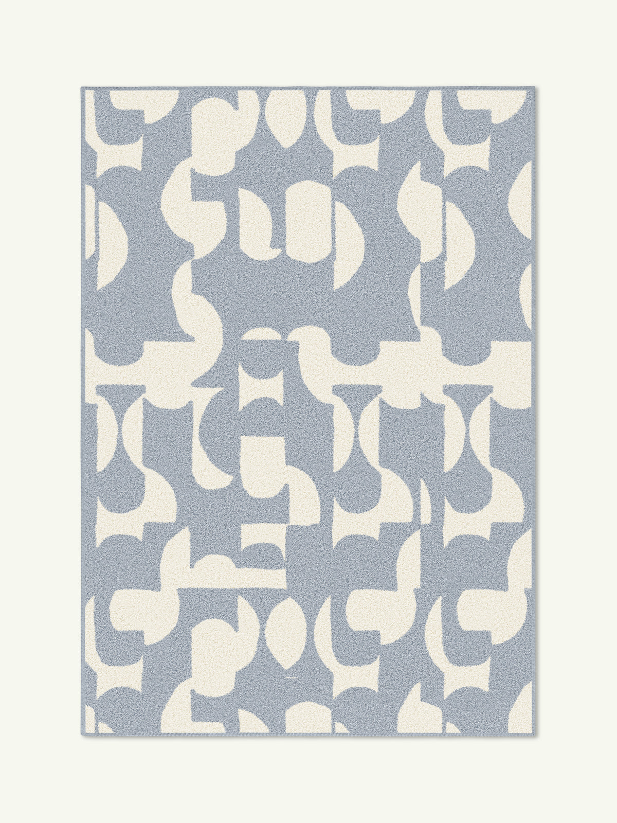 Novel Light Gray Cotton Feel Rug