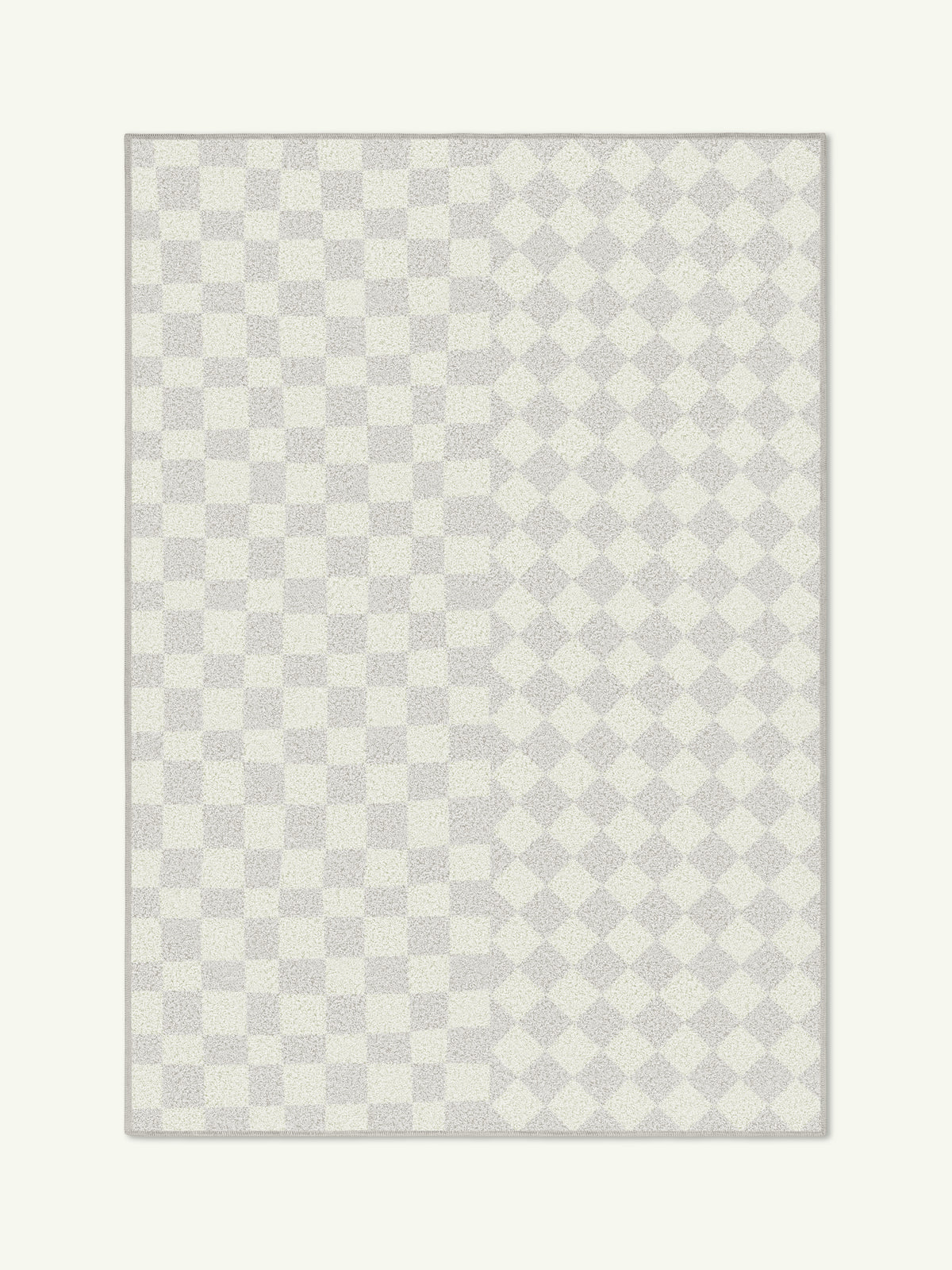 Mosaic Light Gray Cotton Feel Rug