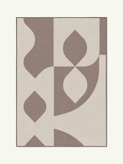 Whim taupe cotton feel rug