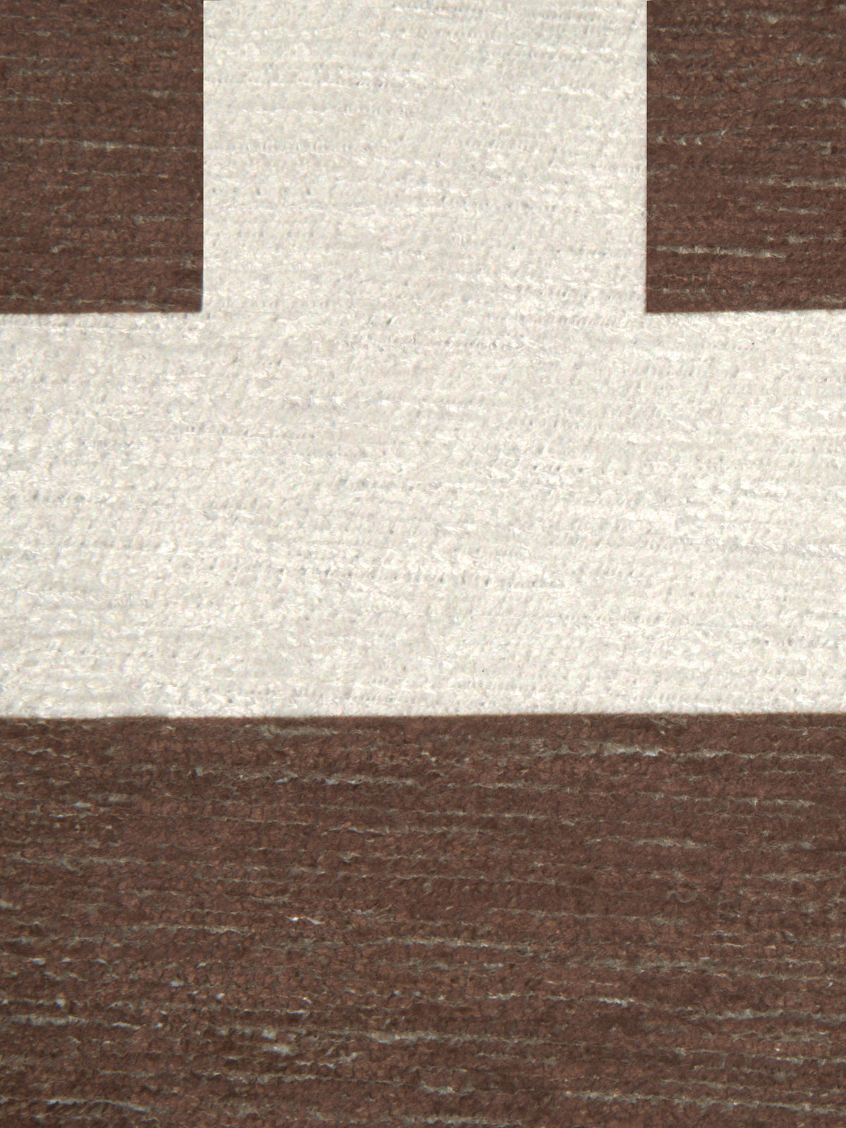 Plinth Brown Chenille Rug