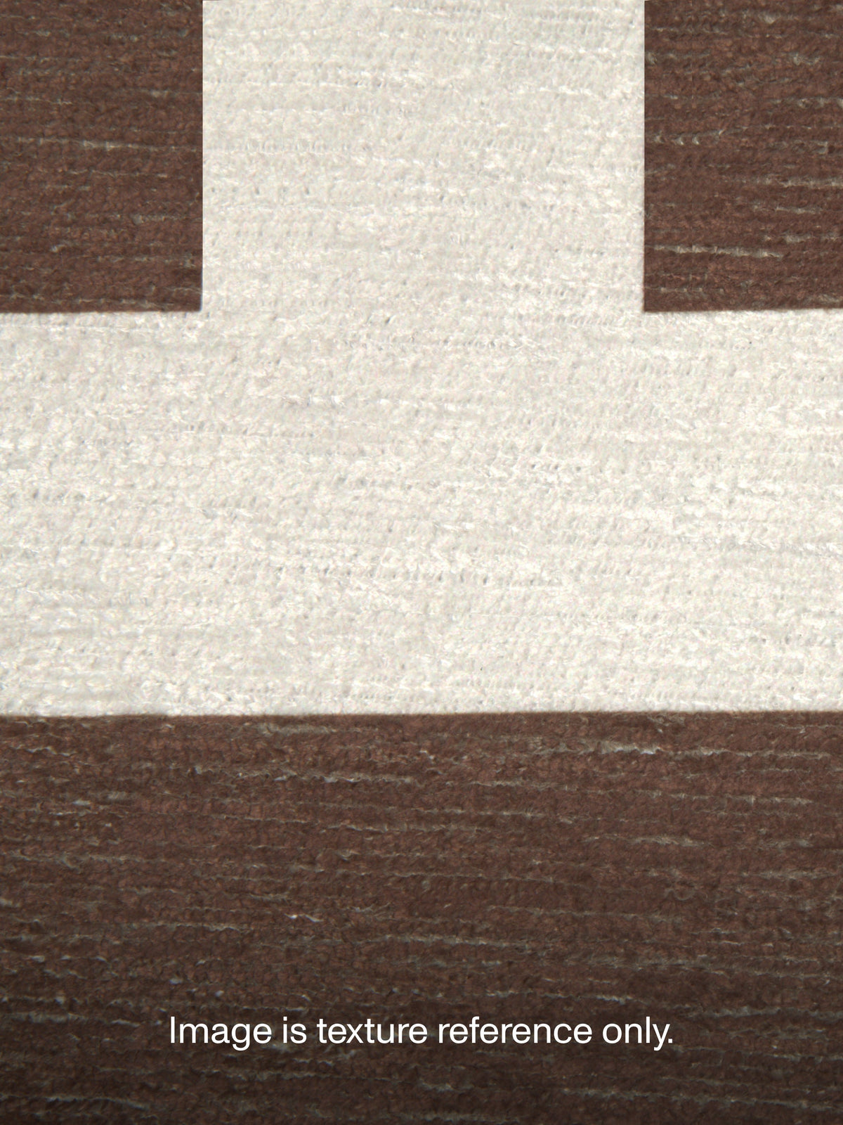 Shape Brown Chenille Rug