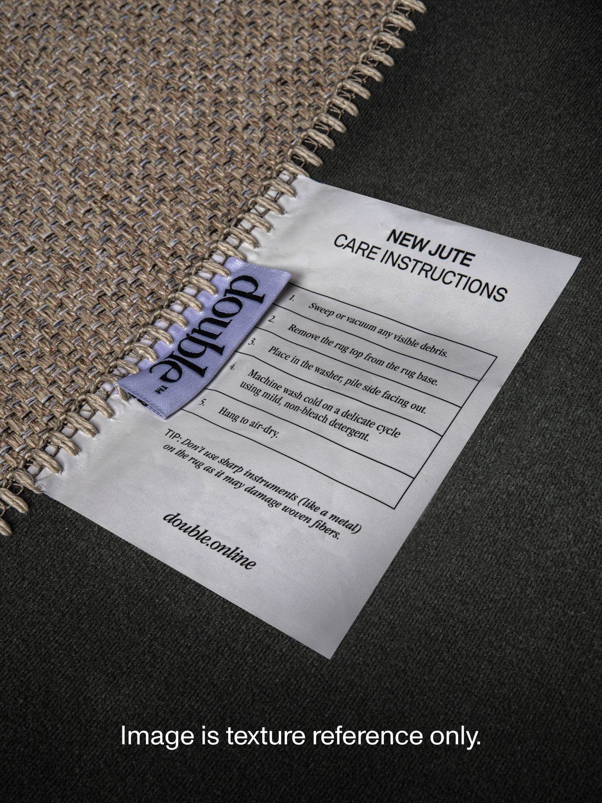 Checks Light Blue New Jute Runner