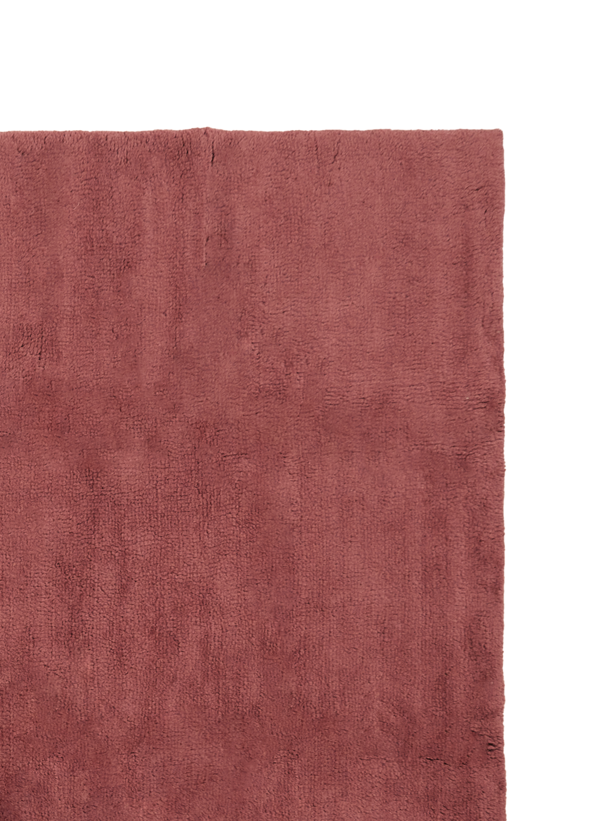 Nelson Burgundy Wine Washable Wool Fine Cut Pile Rug