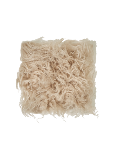Haven bone vegan flokati shag swatch