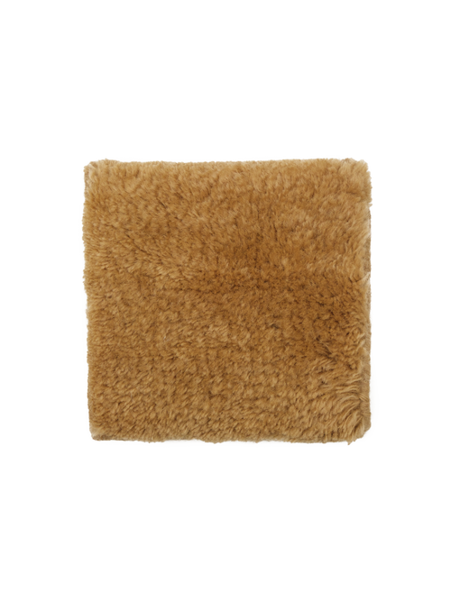Nelson dark mustard washable wool fine cut pile swatch