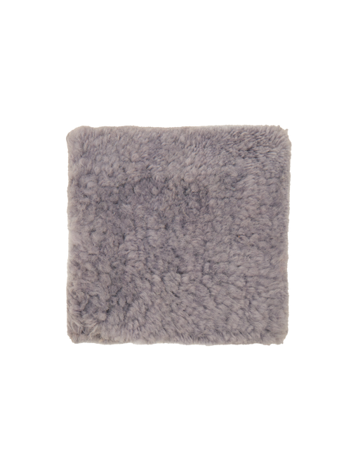 Nelson steel blue washable wool fine cut pile swatch