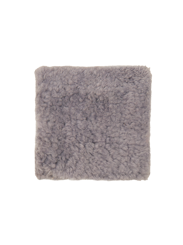 Nelson steel blue washable wool fine cut pile swatch