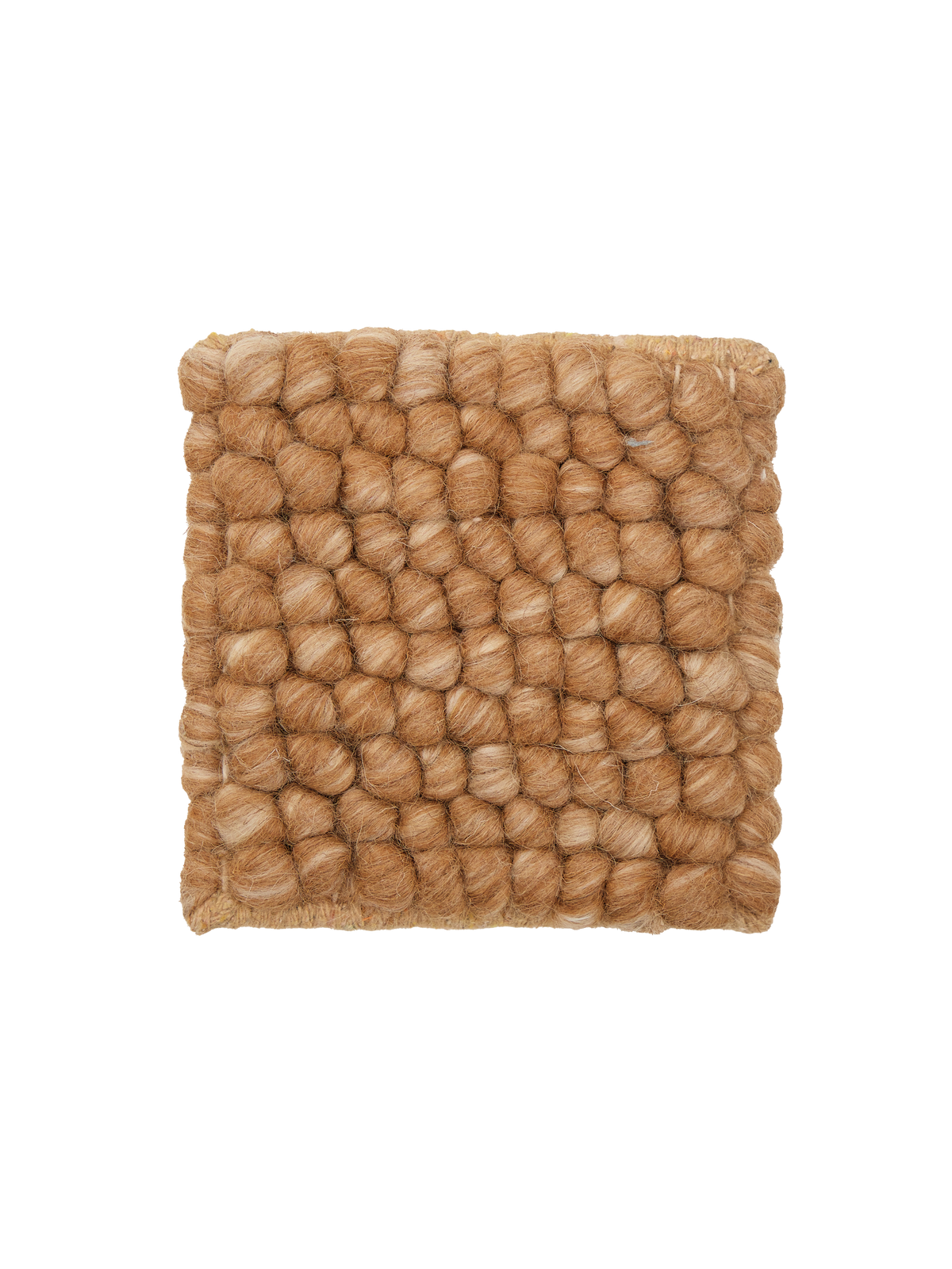 Marlborough Brown Washable Wool Heavy Loop Pile Swatch